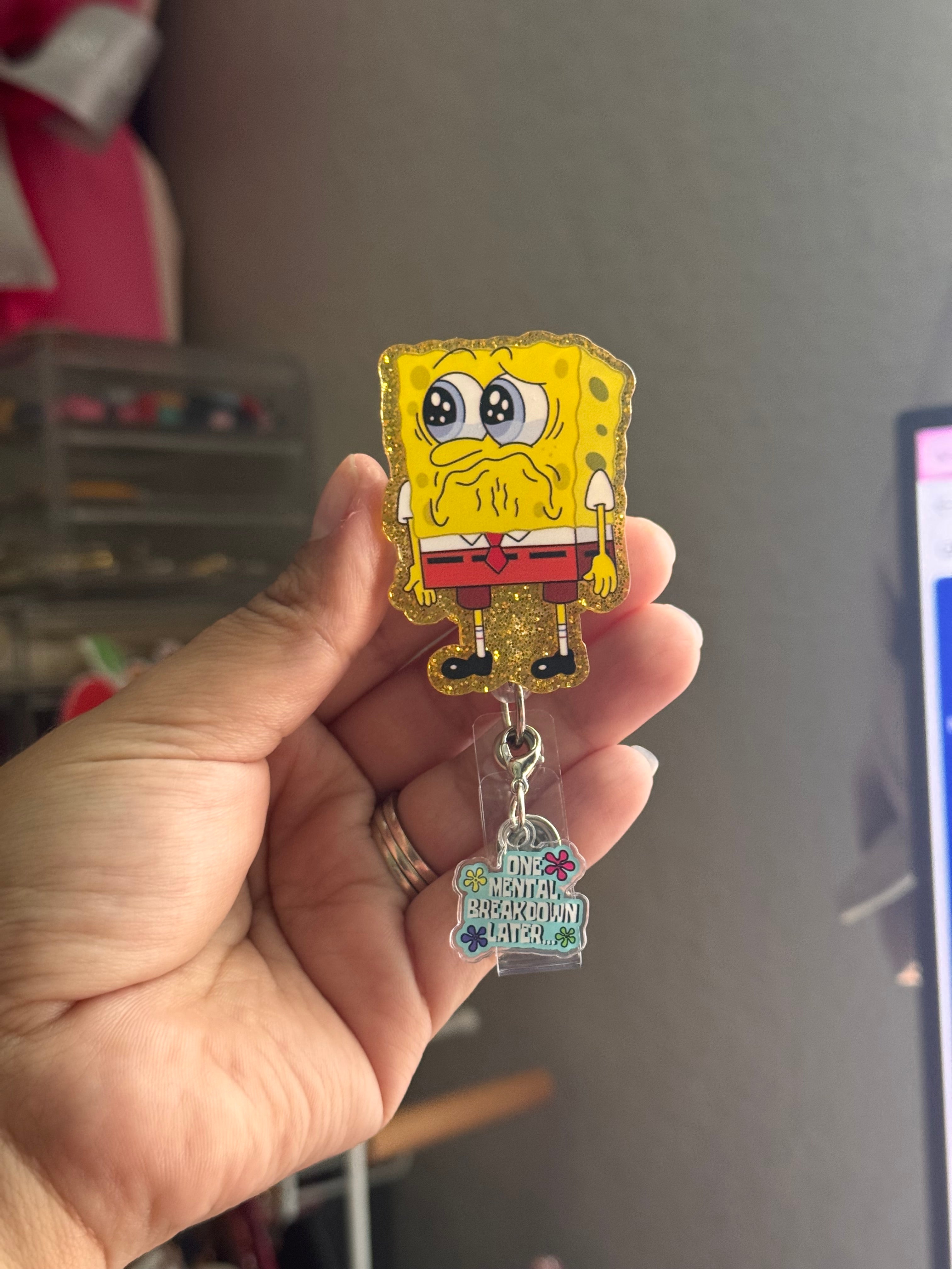 Mental breakdown SpongeBob badge reel